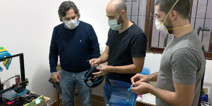 Sáenz se reunió con diseñadores salteños que producen protectores faciales