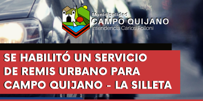 Campo Quijano: habilitaron remises urbanos