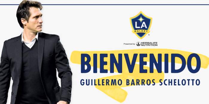 LA Galaxy anunció el miércoles la contratación del argentino Guillermo Barros Schelotto como su nuevo entrenador