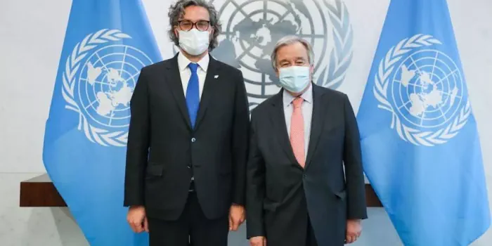 Cafiero reclamó en la ONU que se retomen las negociaciones por Malvinas